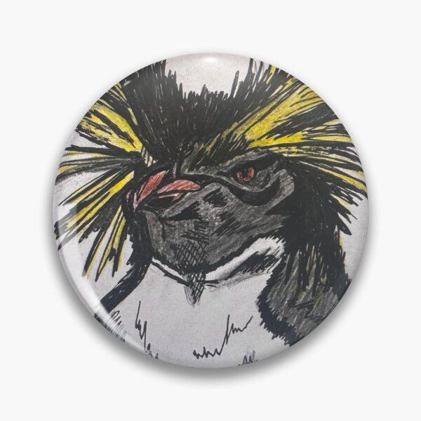 Item preview, Rockhopper Penguin Drawing designed and sold by Lavinia Johnson Art.