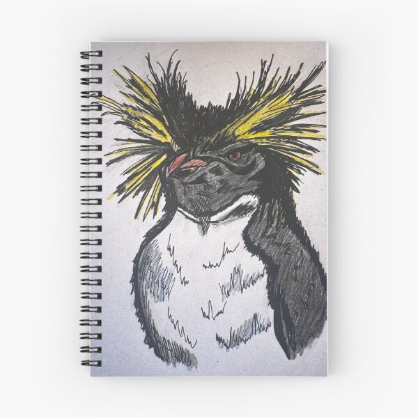 Item preview, Rockhopper Penguin Drawing designed and sold by Lavinia Johnson Art.