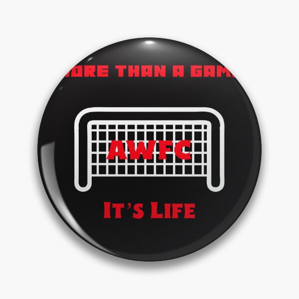 Item preview, More Than a Game It’s Life AWFC Arsenal Women Soccer Club Fan Red & White  designed and sold by WhackingTax.