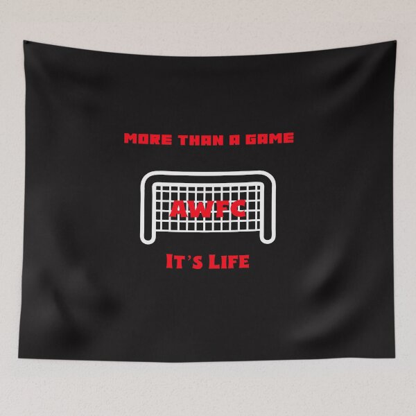 Item preview, More Than a Game It’s Life AWFC Arsenal Women Soccer Club Fan Red & White  designed and sold by WhackingTax.