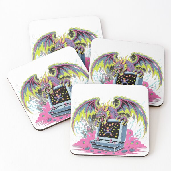 Item preview, pixel vintage dragon with retro hand game ,Legendary Animals,dragon art,Legendary dragon designed and sold by Expressions-Sel.