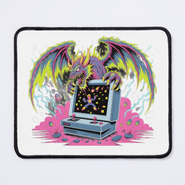 Item preview, pixel vintage dragon with retro hand game ,Legendary Animals,dragon art,Legendary dragon designed and sold by Expressions-Sel.