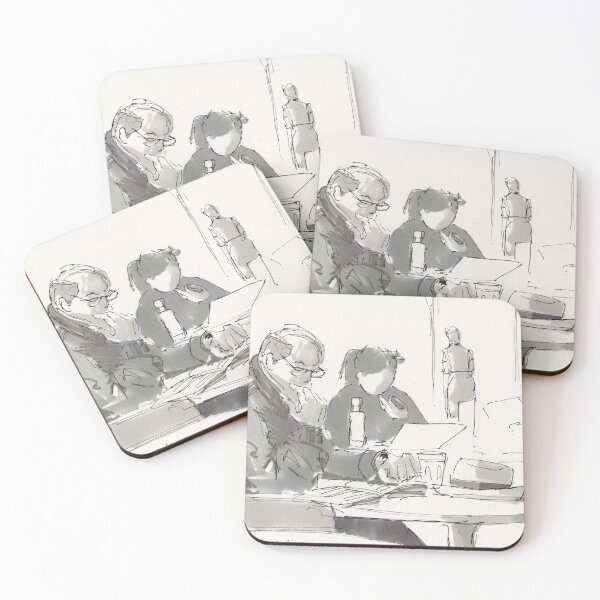 Item preview, Studying at the cafe drawing designed and sold by MikeJory.