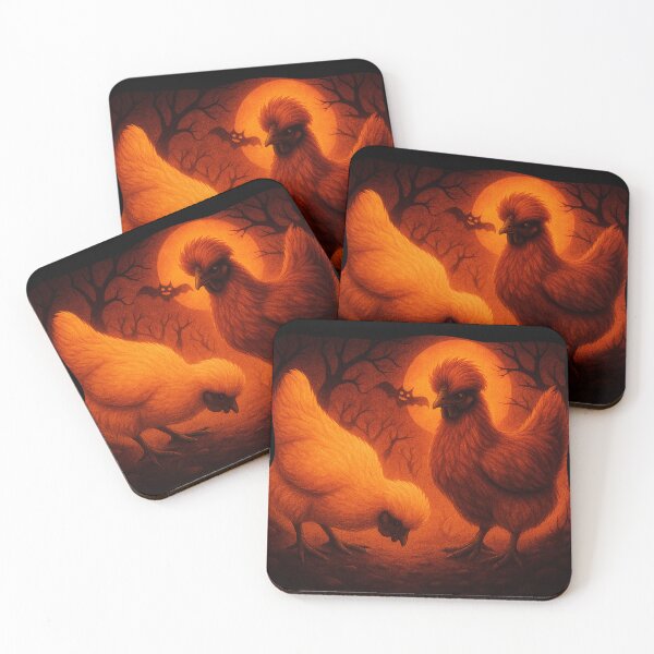 Item preview, Spooky night with chickens and bats designed and sold by Gina_BreWe.