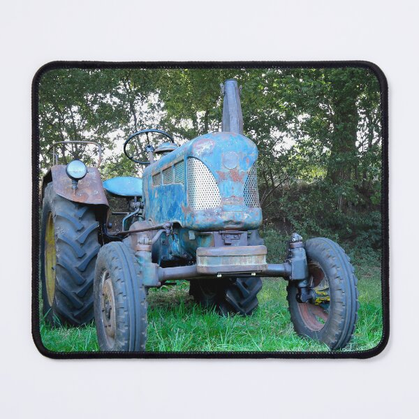 Item preview, Vintage 1957 Lanz Bulldog D2016 German Agricultural Tractor - Classic Blue Farm Machinery designed and sold by Peter Kraaibeek | Generative Designs and Car Art.