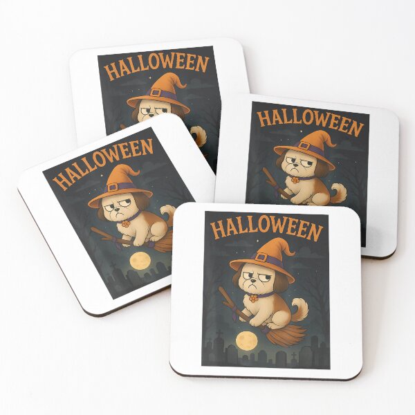 Item preview, Happy Cute Halloween Themed Shih Tzu Dog designed and sold by Rognvar.