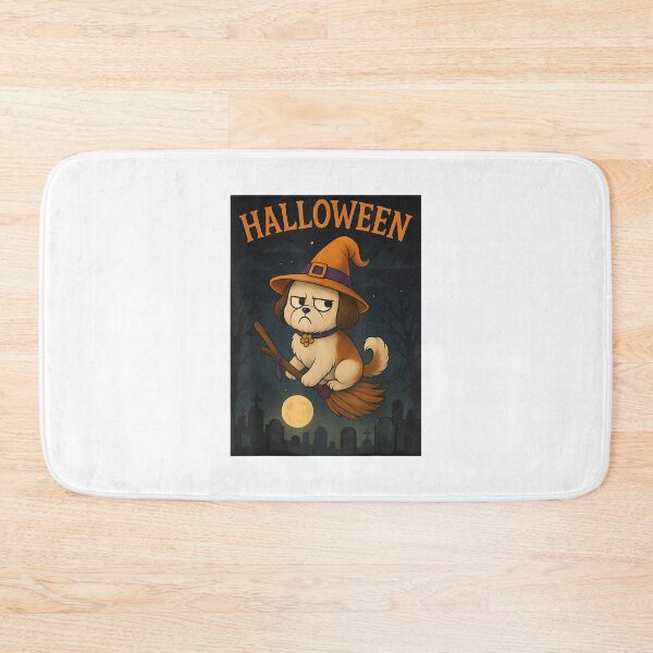 Item preview, Happy Cute Halloween Themed Shih Tzu Dog designed and sold by Rognvar.