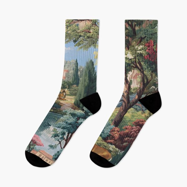 Item preview, Aubusson style Italian villa garden landscape designed and sold by SophieClimaArt.
