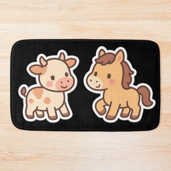Item preview, Cutting horse - cute kawaii cow designed and sold by DamioPolArt.