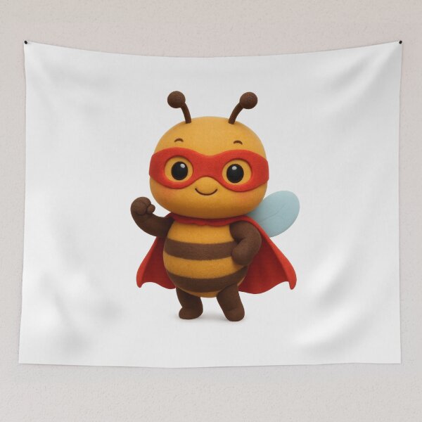 Item preview, Cute Bee Superhero - Adorable Kawaii Bumblebee Character Design designed and sold by Moons Studio.