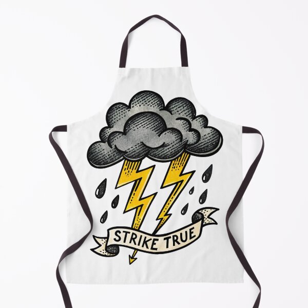 Item preview, Strike True – Neo-Traditional Storm Cloud with Lightning designed and sold by FlowingInkArt.