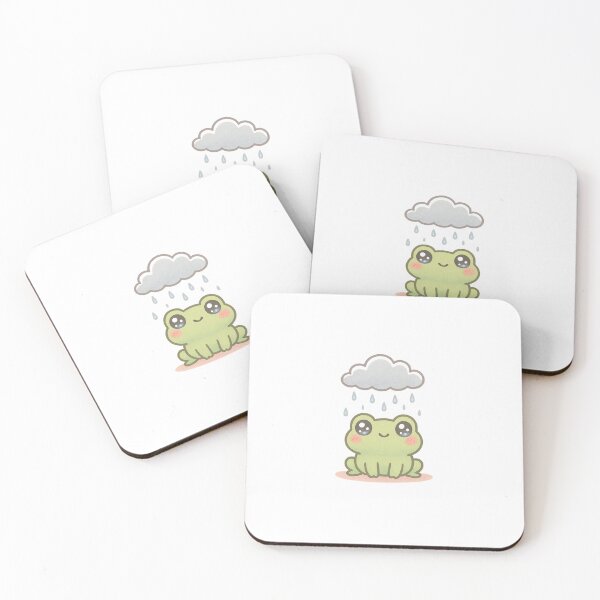 Item preview, Sad but cute frog – Kawaii illustration designed and sold by naelnaelnael.