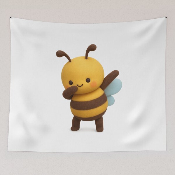 Item preview, Cute Bee Dabbing - Adorable Kawaii BumbleBee Character Design designed and sold by Moons Studio.