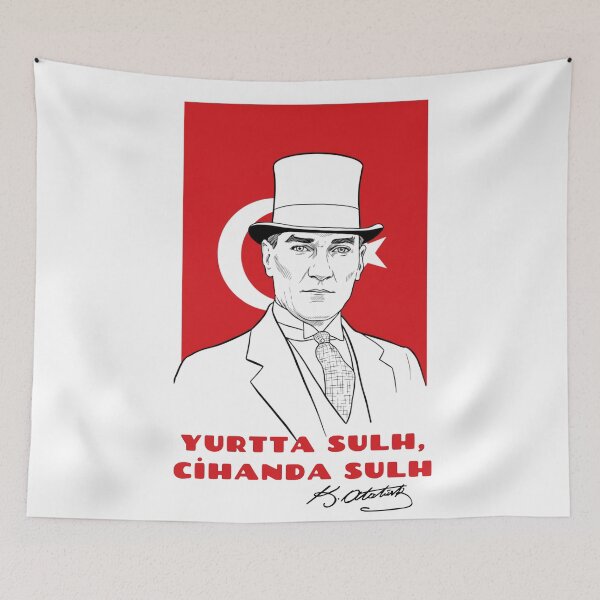 Item preview, Peace at Home Peace in the World – Atatürk Quote Poster – TR designed and sold by asliberry.