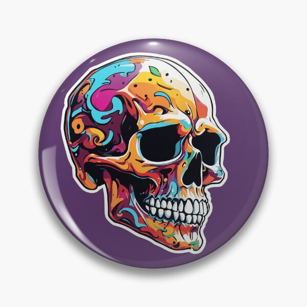 Item preview, Skull - Colorful Graffiti (#3): Vibrant Street Art Design designed and sold by cabana.space.
