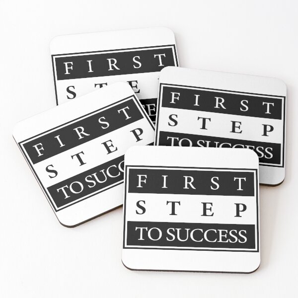 Item preview, Minimalist Motivational Quote – First Step to Success designed and sold by Vextura.