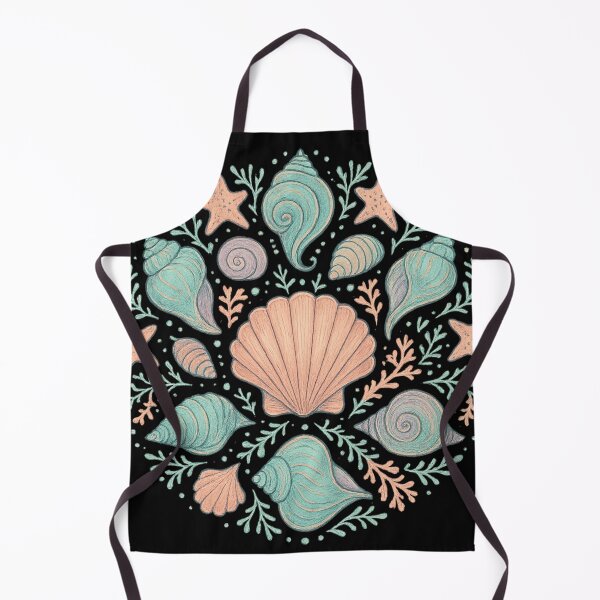 Item preview, Boho Sea Shell Mandala – Coastal Bohemian Art designed and sold by Witty Moon.