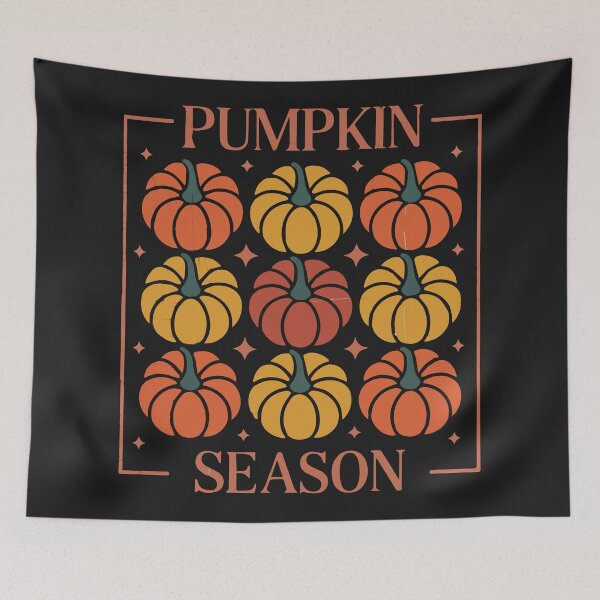 Item preview, Pumpkin Season: Autumn Harvest Pattern Print designed and sold by cabana.space.