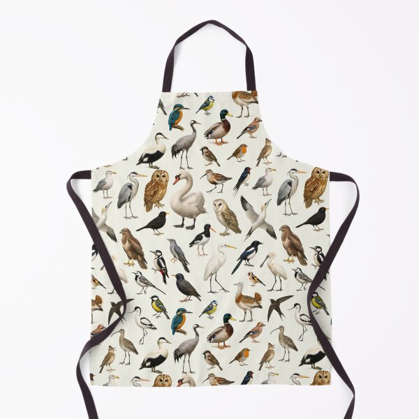 Item preview, Birds of British Isles Retro Illustration Chart Scientific Art designed and sold by kakarikihill.