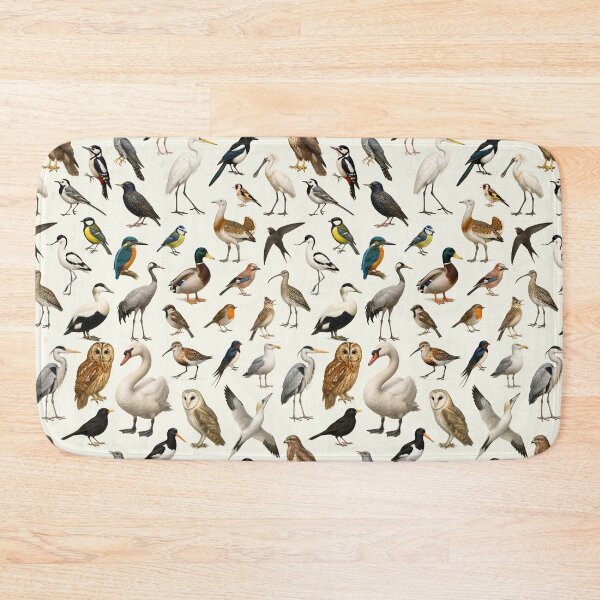 Item preview, Birds of British Isles Retro Illustration Chart Scientific Art designed and sold by kakarikihill.