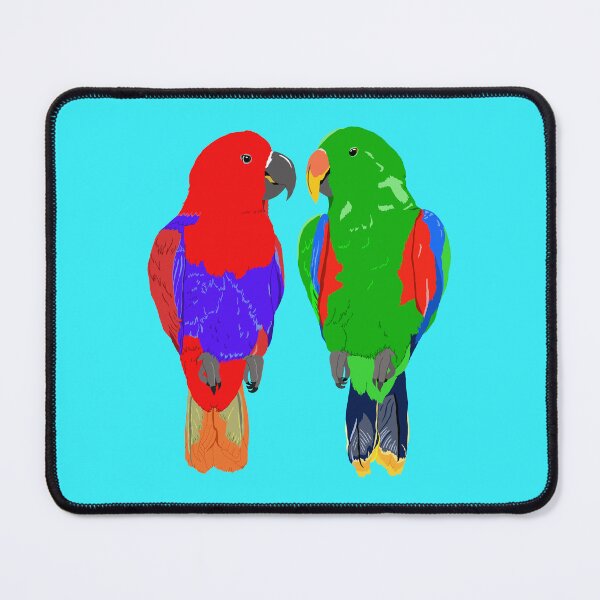 Item preview, Cute Eclectus Parrot Pair designed and sold by TiffinByLK.