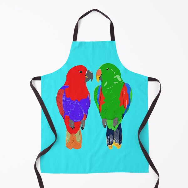 Item preview, Cute Eclectus Parrot Pair designed and sold by TiffinByLK.