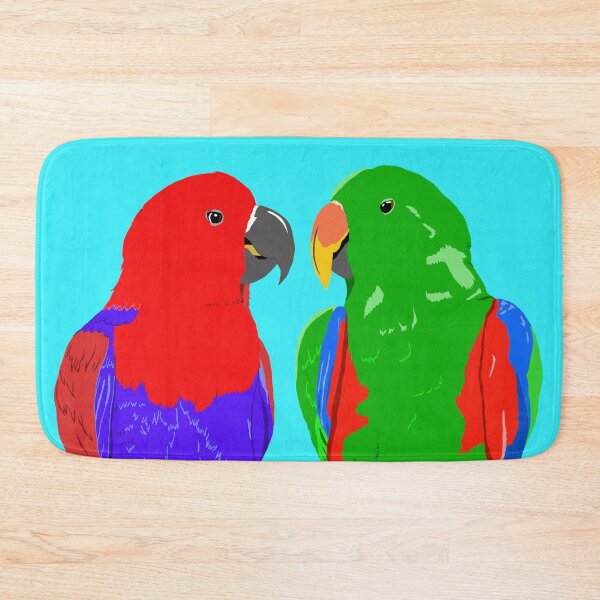 Item preview, Cute Eclectus Parrot Pair designed and sold by TiffinByLK.