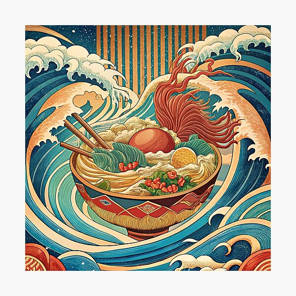 Item preview, The Great Ramen Wave designed and sold by neelfs.