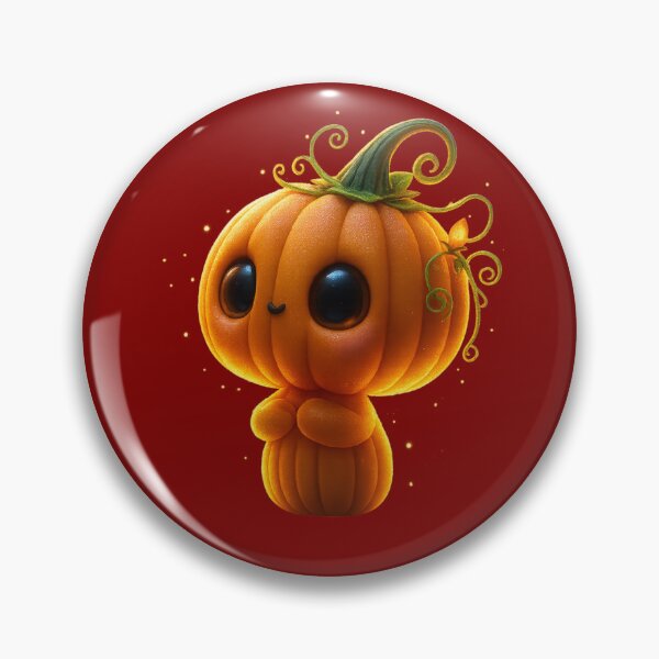 Item preview, Cute Glowing Pumpkin Character | Magical Halloween Forest Art designed and sold by NeonCore.