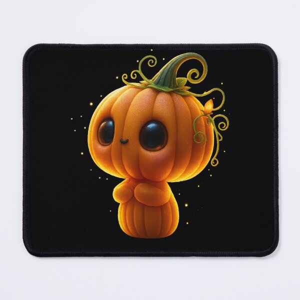 Item preview, Cute Glowing Pumpkin Character | Magical Halloween Forest Art designed and sold by NeonCore.