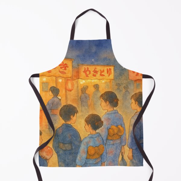 Item preview, Summer Festival in Japan – Watercolor Yukata Scene designed and sold by ワフパズル.