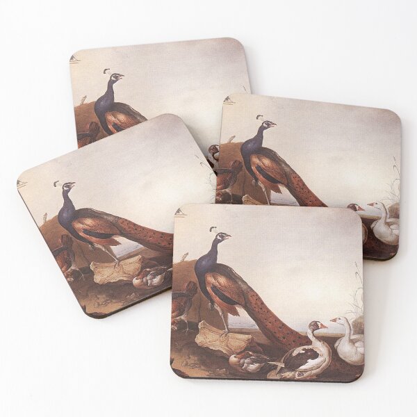 Item preview, Peacock with Geese and Hen designed and sold by tomorrowsart.