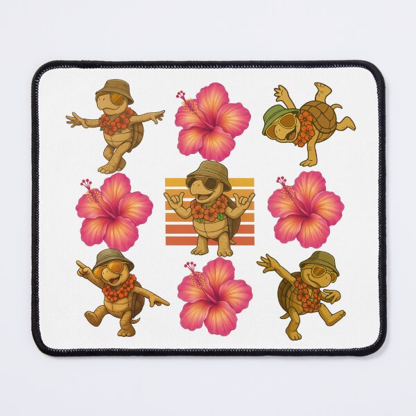 Item preview, Aloha Hibiscus Turtle Crew designed and sold by FeFoFum.