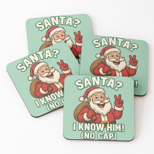 Item preview, Funny Santa Meme – “Santa? I Know Him! (No Cap)” Christmas Cartoon designed and sold by Meandmyshop.