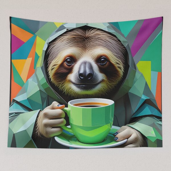 Item preview, Sarcastic Sloth Mug designed and sold by artmanikin.
