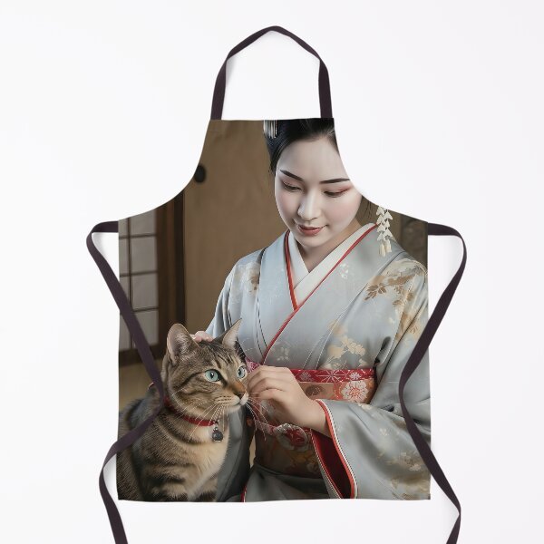 Item preview, Maiko & Cat EP3 | A Tortoiseshell Cat Resting Paws on a Maiko 舞妓さん＆ネコ EP3 | 舞妓さんの膝に前脚を乗せるサビ猫 designed and sold by Japan_Dreamscapes.