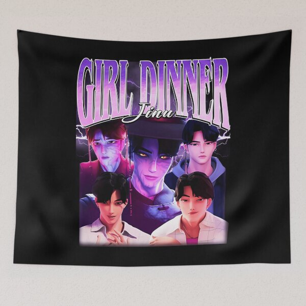 Item preview, Girl Dinner Jinu Kpop Demon Hunters Villain  designed and sold by LoyGibson.