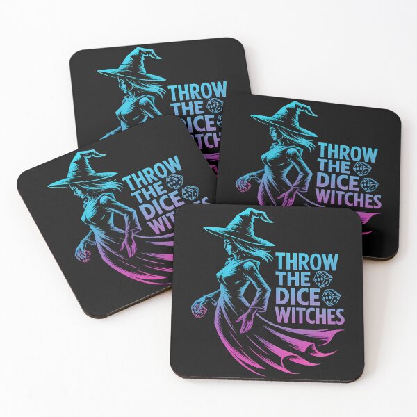 Item preview, Throw The Dice Witches - A perfect gift for Halloween lovers, dice game fans, and anyone who enjoys witchy magic vibes. designed and sold by ZyziowskyArt.
