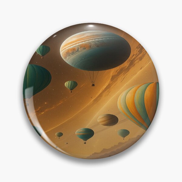 Artikelvorschau, Kosmische Heißluftballons – Surreales Weltraumabenteuer entworfen und verkauft von VISTRAS.