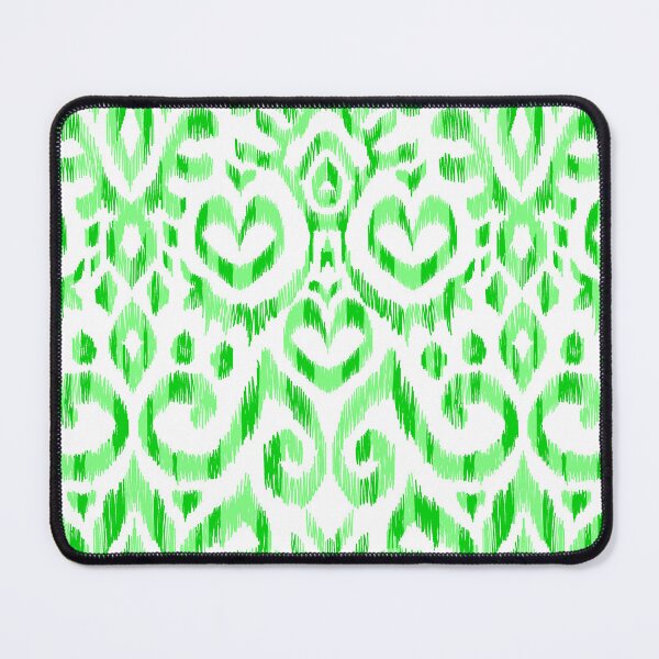 Item preview, Ikat Hearts-Tonal Lime Greens designed and sold by Fabricatemyart.