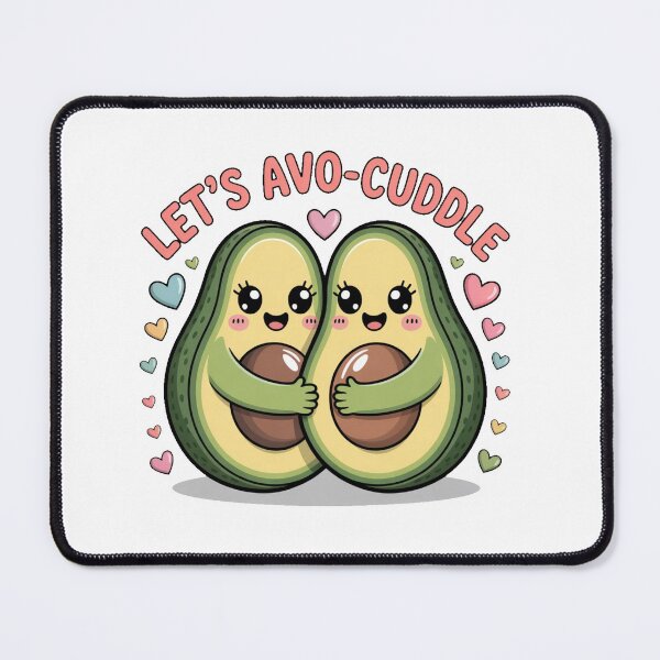 Item preview, Let's Avo Cuddle Kawaii Avocado designed and sold by AmabelleAtelier.