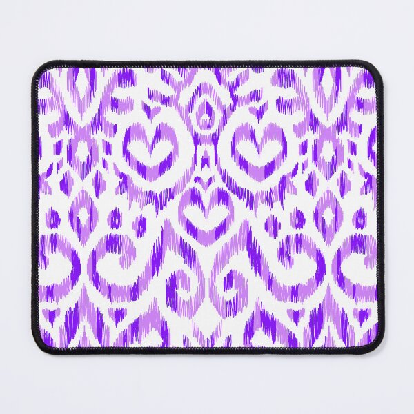 Item preview, Ikat Hearts-Tonal Purple & Lavender designed and sold by Fabricatemyart.