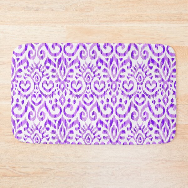 Item preview, Ikat Hearts-Tonal Purple & Lavender designed and sold by Fabricatemyart.