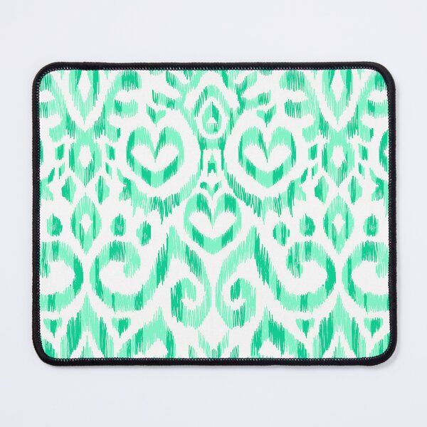 Item preview, Ikat Hearts-Tonal Pistachio Greens designed and sold by Fabricatemyart.