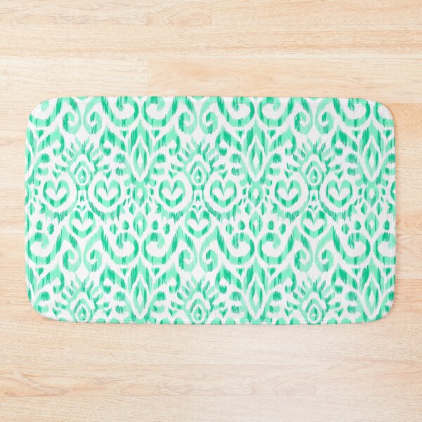 Item preview, Ikat Hearts-Tonal Pistachio Greens designed and sold by Fabricatemyart.