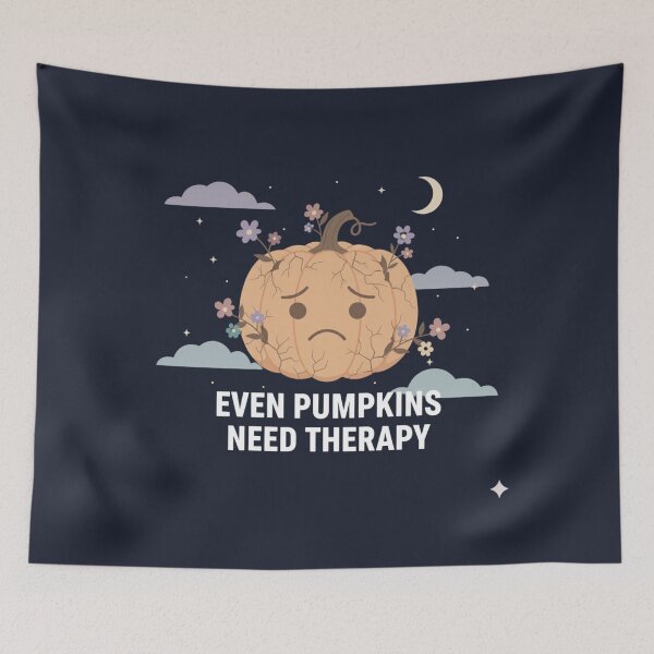 Item preview, Mental Health Pumpkin designed and sold by LunieCore.