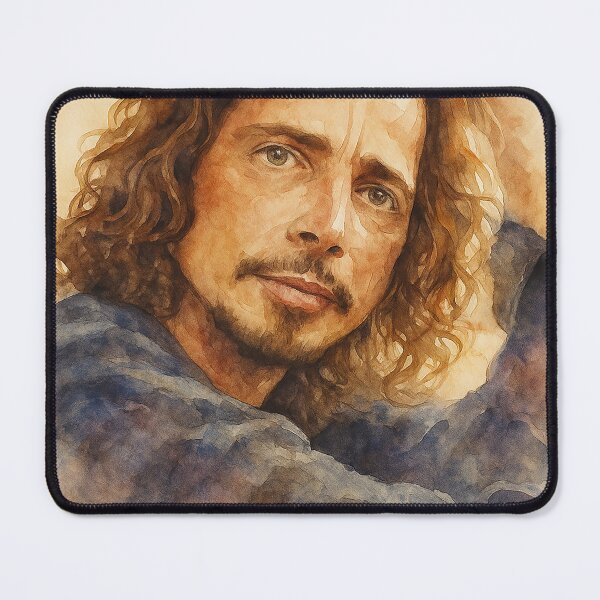 Item preview, Chris Cornell Watercolour painting Print designed and sold by ConorKeeganArt.