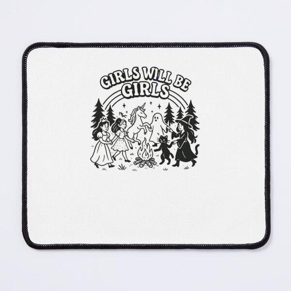 Item preview, Girls Will Be Girls Witch Coven Empowering Gothic Design Classic T-Shirt designed and sold by inkfluenceart.
