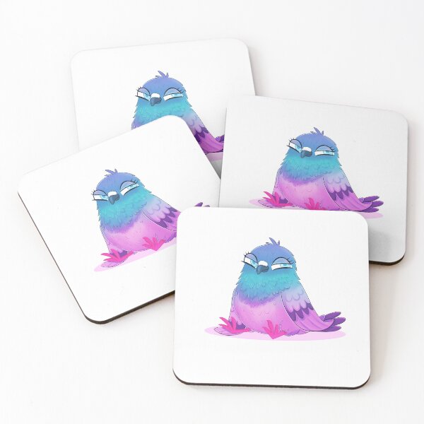 Item preview, Cute Pigeon – Quirky Bird Art Print and Sticker designed and sold by Iqrapixels.