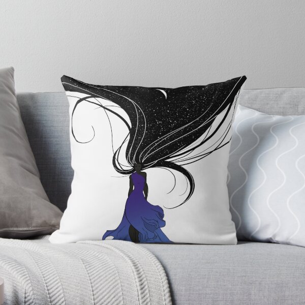 Mother Darkness Throw Pillow